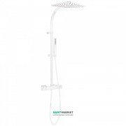 Душова стійка Tres Cuadro colors з термостатом верхнім і ручним душем білий матовий 00739502BM