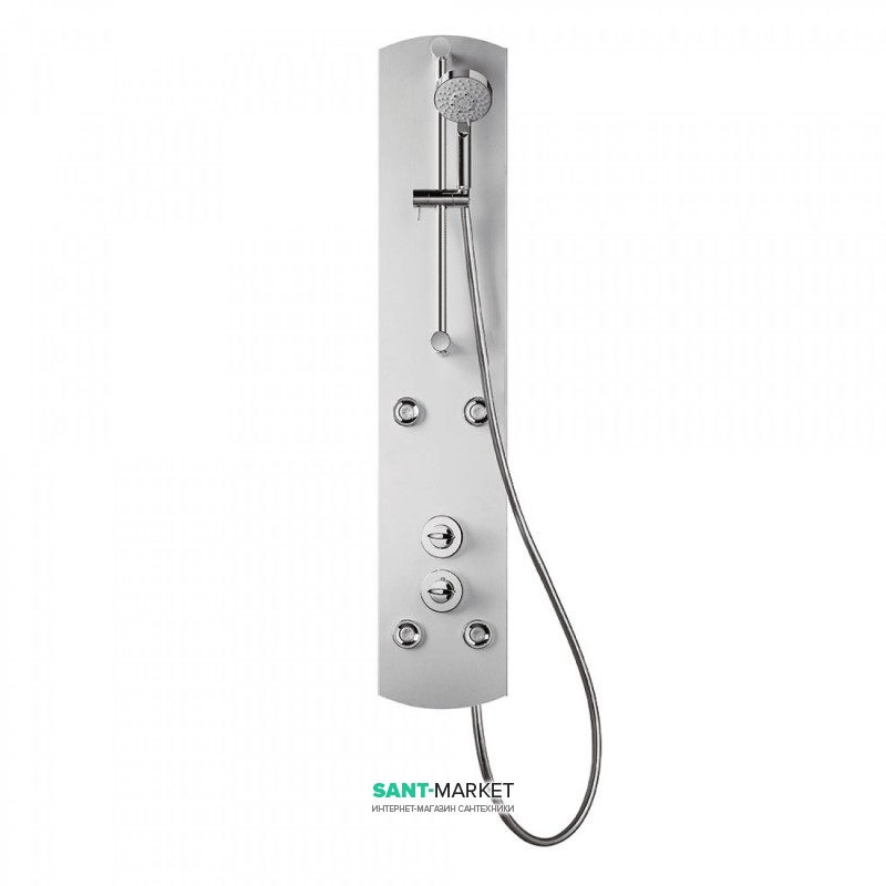 Гидромассажная панель для душа Tres Lex-D анодированное покрытие 193223