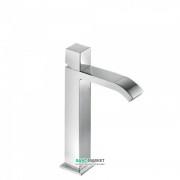 Змішувач для раковини Tres Cuadro Tres одноважільний з каскадним виливом хром 00661002