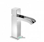 Змішувач для раковини Tres Cuadro Tres одноважільний з каскадним виливом хром 00611002