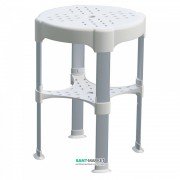 Стул для ванной Tres регулируемый белый хром 03463629