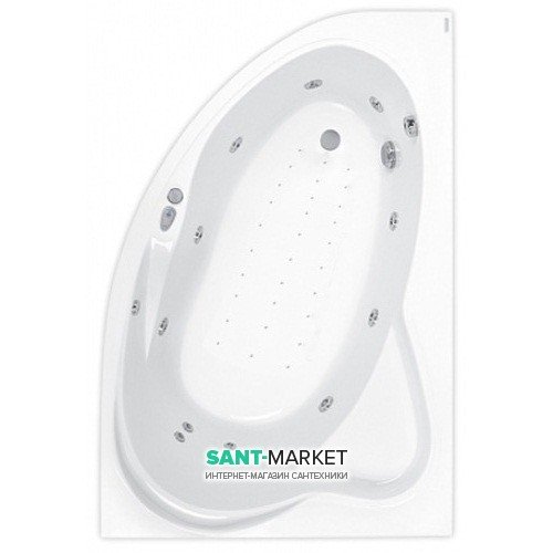 Ванна аэро- и гидромассажная акриловая PoolSpa Europa 170х115 R правая система Smart 2 + белый PHAD110ST2C1960