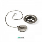 Слив с пробкой для раковины и биде Tres Ø 70 мм сталь 03474601AC