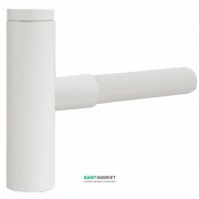 Сифон для раковины Tres телескопический с юбкой белый матовый 16110342BM