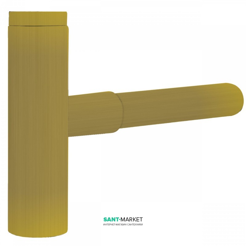 Сифон для раковины Tres телескопический с юбкой матовое золото 16110342OM