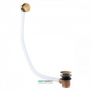 Слив для ванны Tres с переливом и наполнительным клапаном состаренная латунь 03453430LV