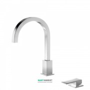 Смеситель для раковины Tres Cuadro Tres консольный однорычажный хром 00610503