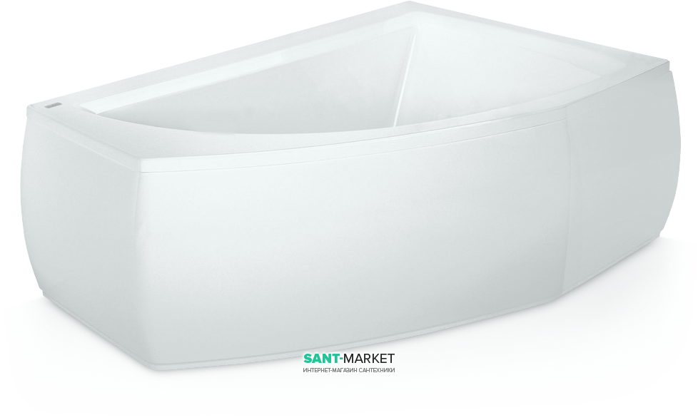 Панель для ванни PoolSpa Aquamarina фронтальна R права 175x100 см акрил білий PWOI610OP000000