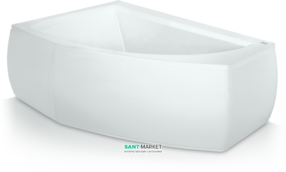 Панель для ванни PoolSpa Aquamarina фронтальна L ліва 175x120 см акрил білий PWOKA10OP000000