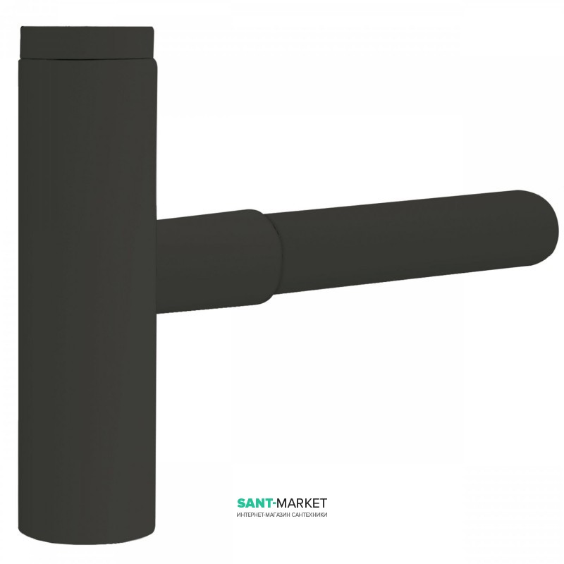 Сифон для раковини Tres телескопічний зі спідницею чорний матовий 16110342NM