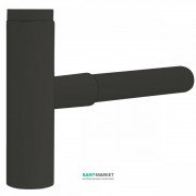 Сифон для раковины Tres телескопический с юбкой черный матовый 16110342NM