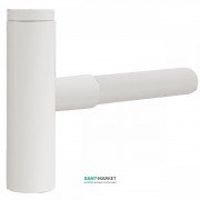 Сифон для раковины Tres телескопический с юбкой белый матовый 16110342BM