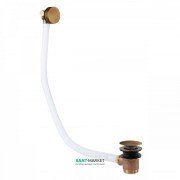 Злив для ванни Tres з переливом і наповнювальним клапаном зістарена латунь матова 03453430LM