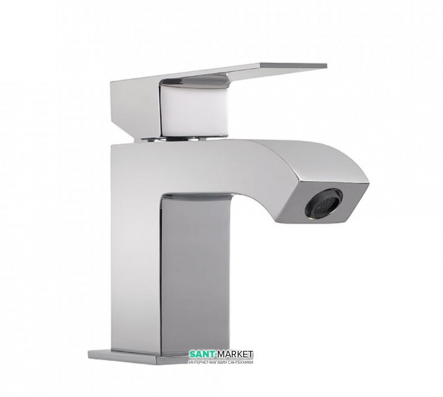 Смеситель для раковины Tres Cuadro Tres однорычажный с донным клапаном хром 106103DA