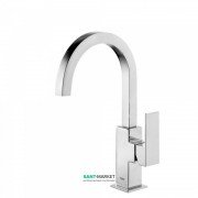 Смеситель для раковины Tres Cuadro Tres однорычажный с изливом 22х22 мм хром 106606