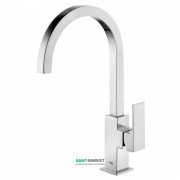 Смеситель для раковины Tres Cuadro Tres однорычажный с изливом 22х22 мм хром 106607