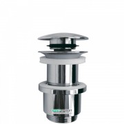 Донный клапан для деревянной раковины Tres герметичный  Click-Clack хром 13494010