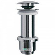 Донный клапан для деревянной раковины Tres герметичный Click-Clack хром 13494210