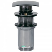 Донний клапан для раковини Tres без водозливу Click-Clack хром 13434120