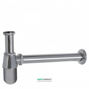 Сифон для раковины Tres с инспекционным люком хром 13463430