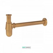 Сифон для раковины Tres с инспекционным люком матовое золото 03463430OM