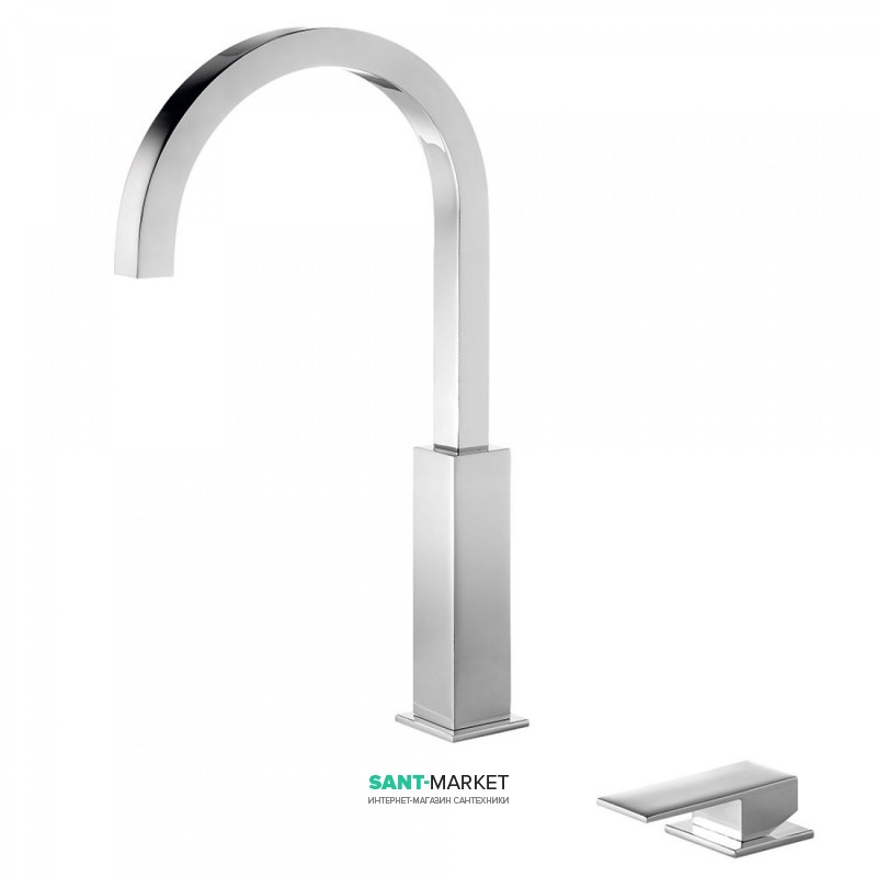 Смеситель для раковины Tres Cuadro Tres консольный однорычажный хром 00610504