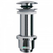 Донний клапан для дерев'яної раковини Tres герметичний Click-Clack хром 13494210