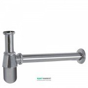 Сифон для раковини Tres з інспекційним люком хром 13463430