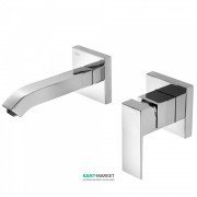 Смеситель для раковины Tres Cuadro Tres настенный однорычажный хром 00620010