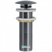 Донний клапан для раковини Tres без водозливу Click-Clack хром 13454030