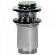 Донный клапан для раковины Tres с водосливом Click-Clack хром 13454110