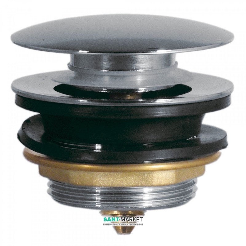 Донный клапан для ванной Tres Click-Clack хром 13474010