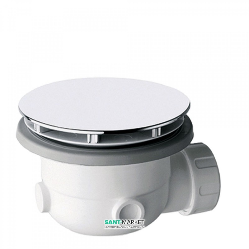 Сифон для душевого поддона Tres хром 134552