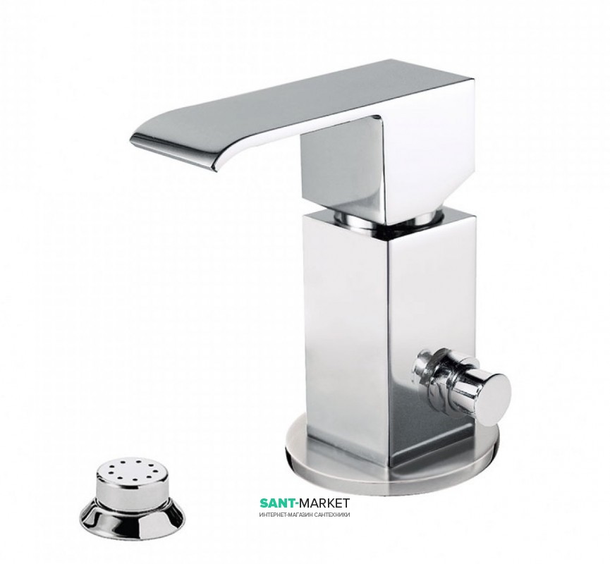 Змішувач для біде Tres Cuadro Tres одноважільний з невеликою душовою лійкою хром 00613001