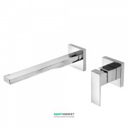 Смеситель для раковины Tres Cuadro Tres настенный однорычажный хром 00620011