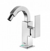 Змішувач для біде Tres Cuadro Tres одноважільний з поворотним виливом хром 106124