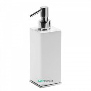 Дозатор для жидкого мыла Tres Slim-Tres настольный керамика/металл белый/хром 20263608