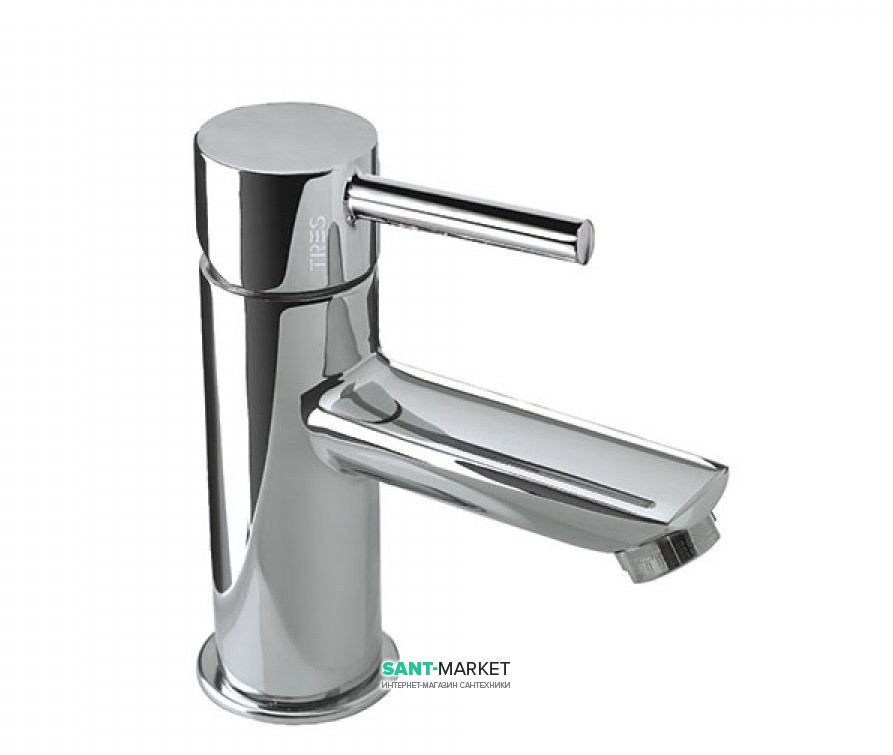Смеситель для раковины Tres Alplus однорычажный хром 20310303