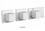 Термостат для душу Tres Block System colors з затвором 4 споживача білий матовий 20725499BM