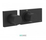 Термостат для душу Tres Block System colors з затвором 2 споживача чорний матовий 20735299NM