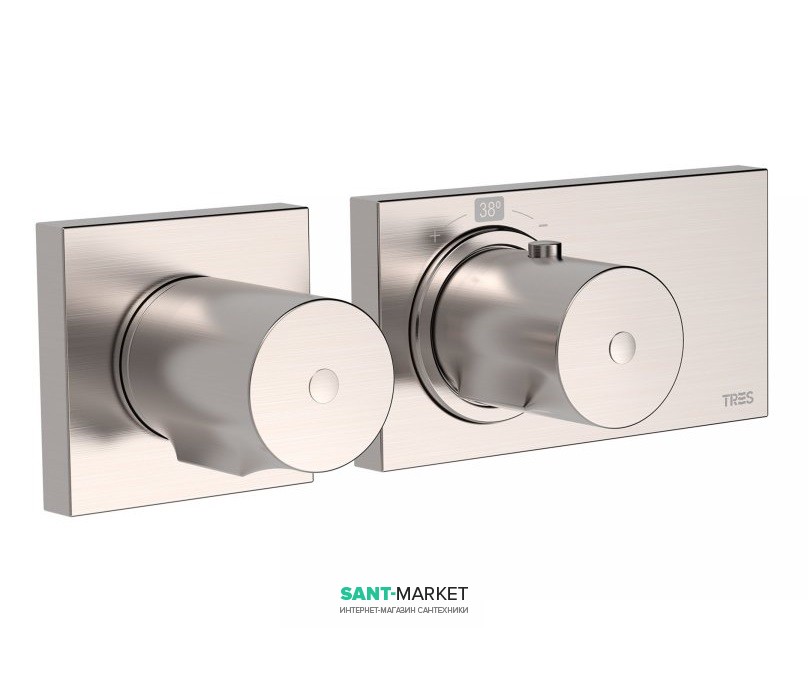 Термостат для душу Tres Block System colors з затвором 2 споживача сталь 20735299AC