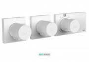 Термостат для душа Tres Block System colors с затвором 3 потребителя белый матовый 20735399BM