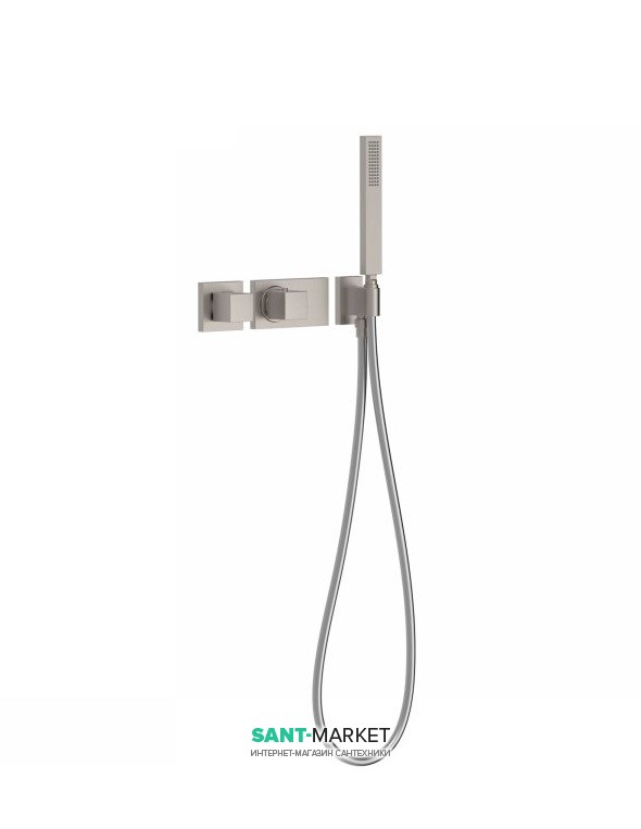 Термостат для душу Tres Block System colors з ручним душем 1 споживач сталь 20725191AC