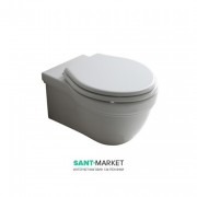 Унитаз Galassia Ethos подвесной без бачка без сиденья белый 8439