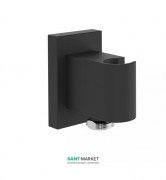 Шланговое підключення Tres Block System з тримачем для душу чорний матовий 20718202NM