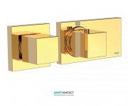 Термостат для душу Tres Block System colors з затвором і регулятором потоку золото 20725299OR