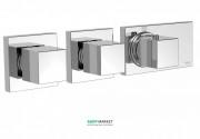 Термостат для душу Tres Block System з затвором 4 споживача хром 20725499