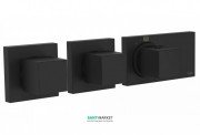 Термостат для душу Tres Block System colors з затвором 4 споживача чорний матовий 20725499NM