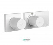 Термостат для душа Tres Block System colors с затвором 1 потребитель белый матовый 20735199BM
