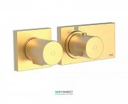 Термостат для душа Tres Block System colors с затвором 1 потребитель матовое золото 20735199OM